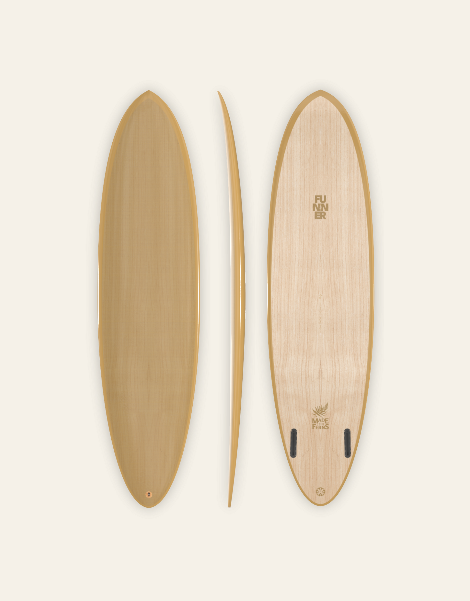 wood surf bord ツインピンモデル　5'10 Mid TWIN – FUNNER SURF CRAFT
